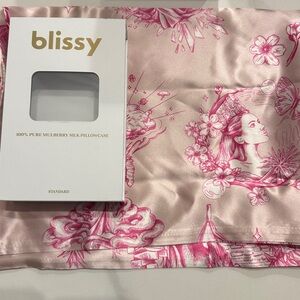 Blissy x Wicked: For Good x Katie Kime Fantabulous Pink Silk Pillowcase Standard
